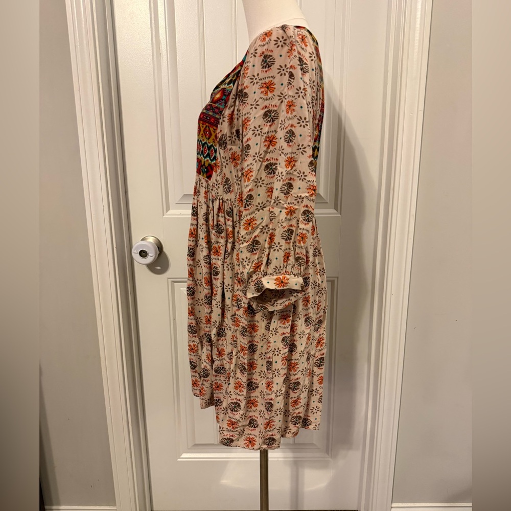 Umgee Colorful Aztec Print Mini Dress - Picture 3 of 11
